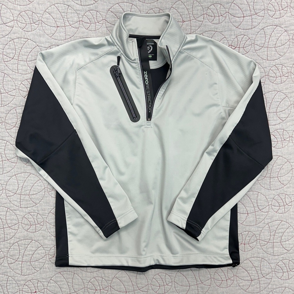 Zero Restriction Tour Series Z500 1/4 Zip Pullover Gray Black / Mens Large
